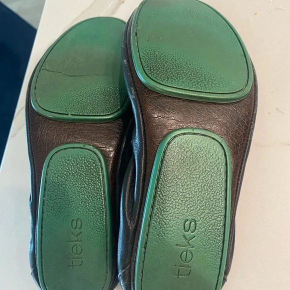 Tieks Black Leather Ballet Flats - Picture 4 of 7